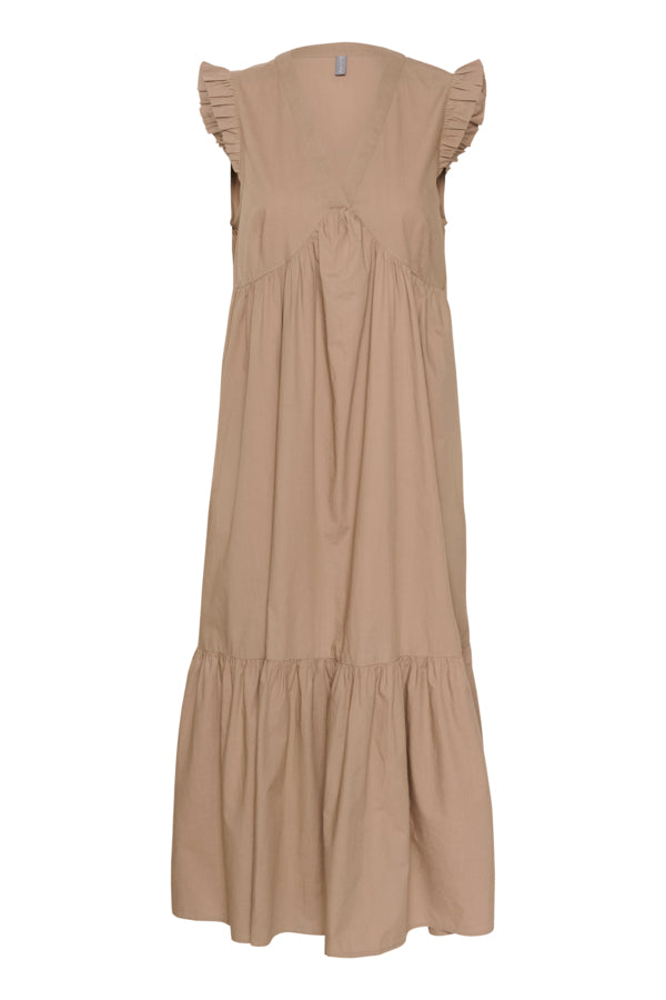 culture-naisten-mekko-cuolena-sl-dress-taupe-gray-5