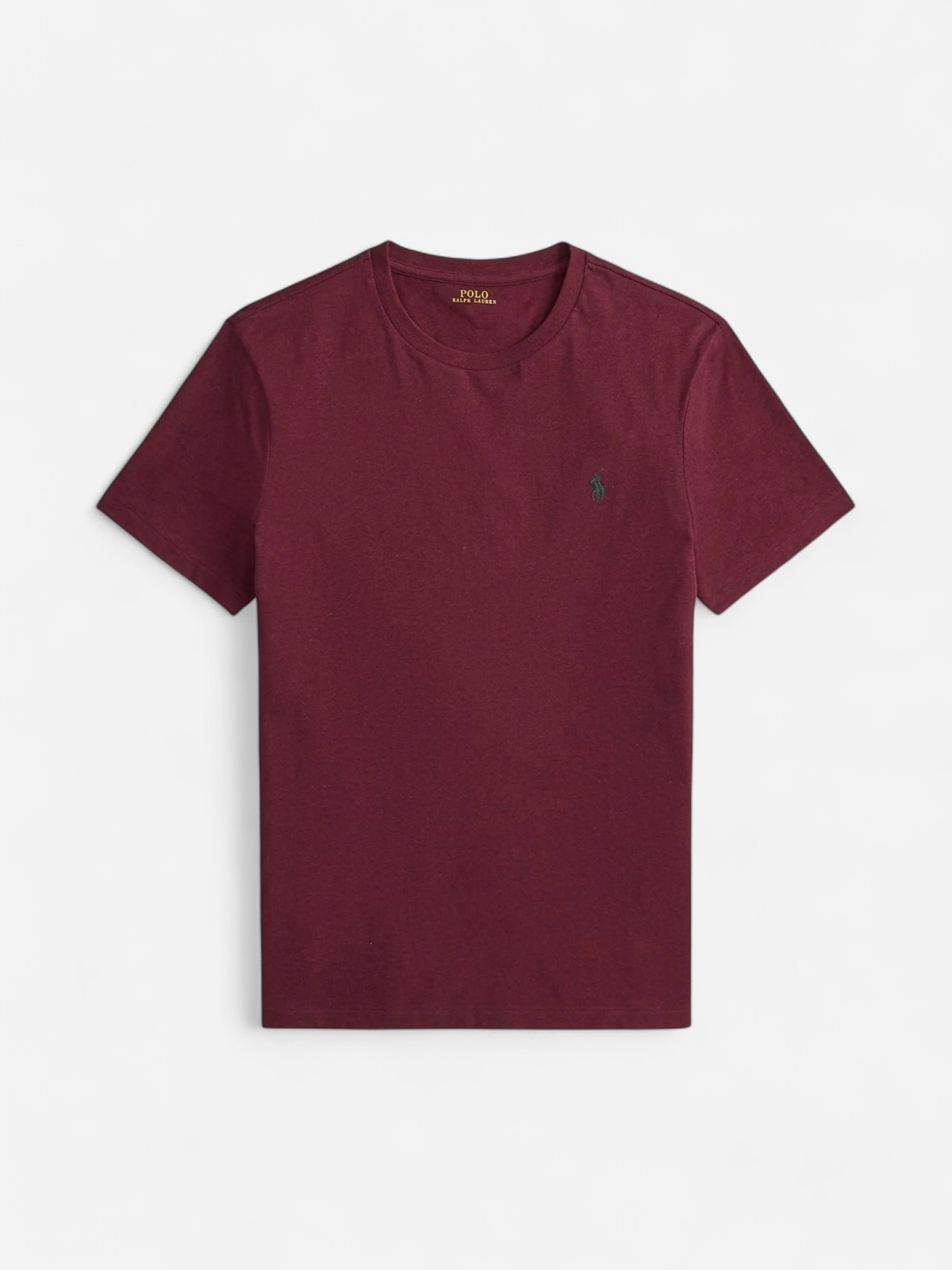 Polo Ralph Lauren miesten T-paita Custom Slim Fit Jersey Crewneck T-Shirt, tumma luumunpunainen - Kekäle.fi