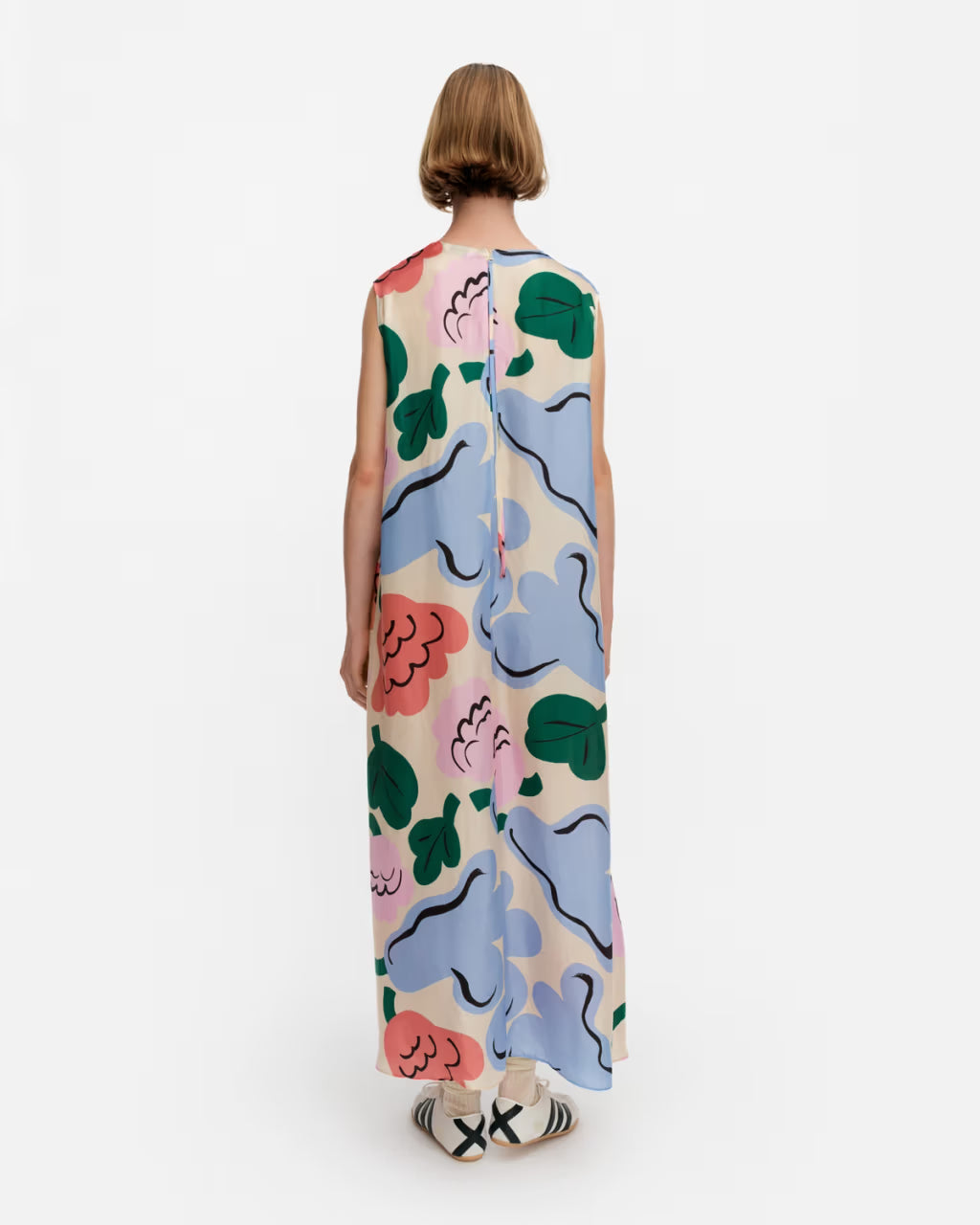 Marimekko naisten midimekko Migot Kukasta Kukkaan, monivärinen kuosi
