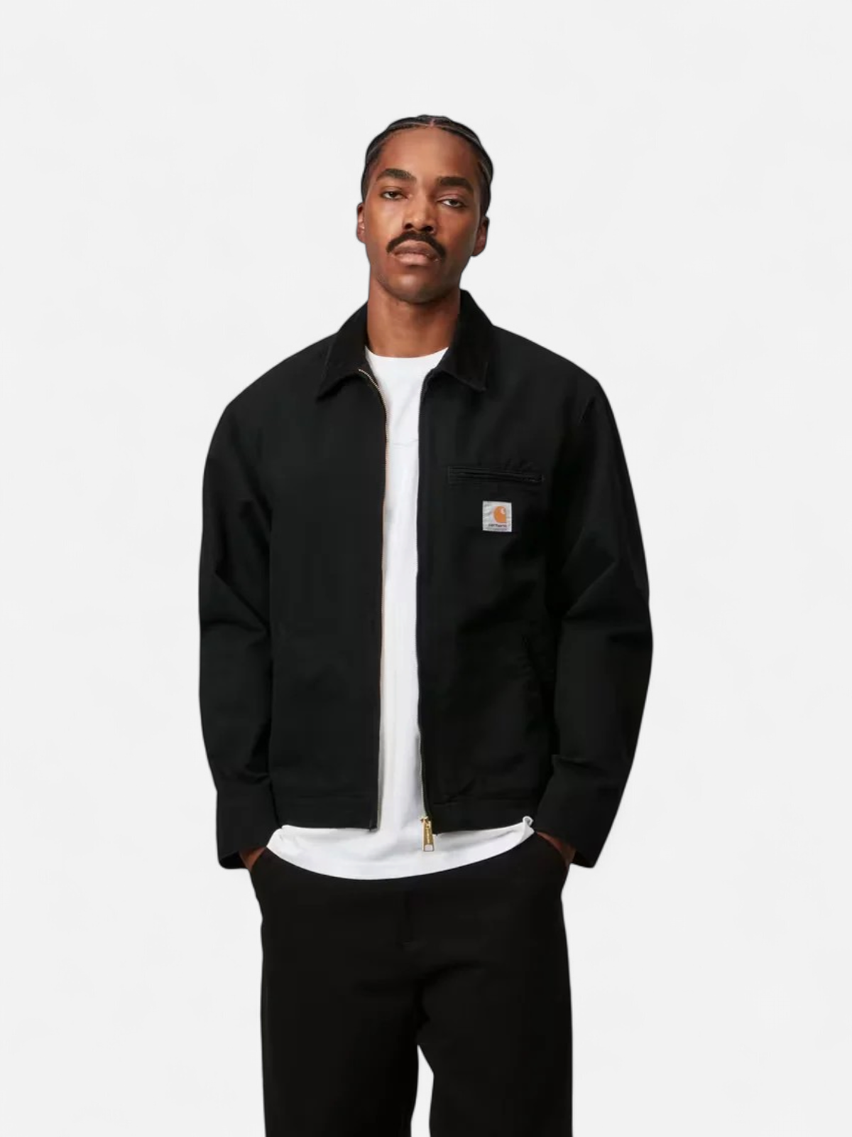Carhartt miesten takki Detroit Jacket (Summer) Dearborn Canvas, musta - Kekäle.fi