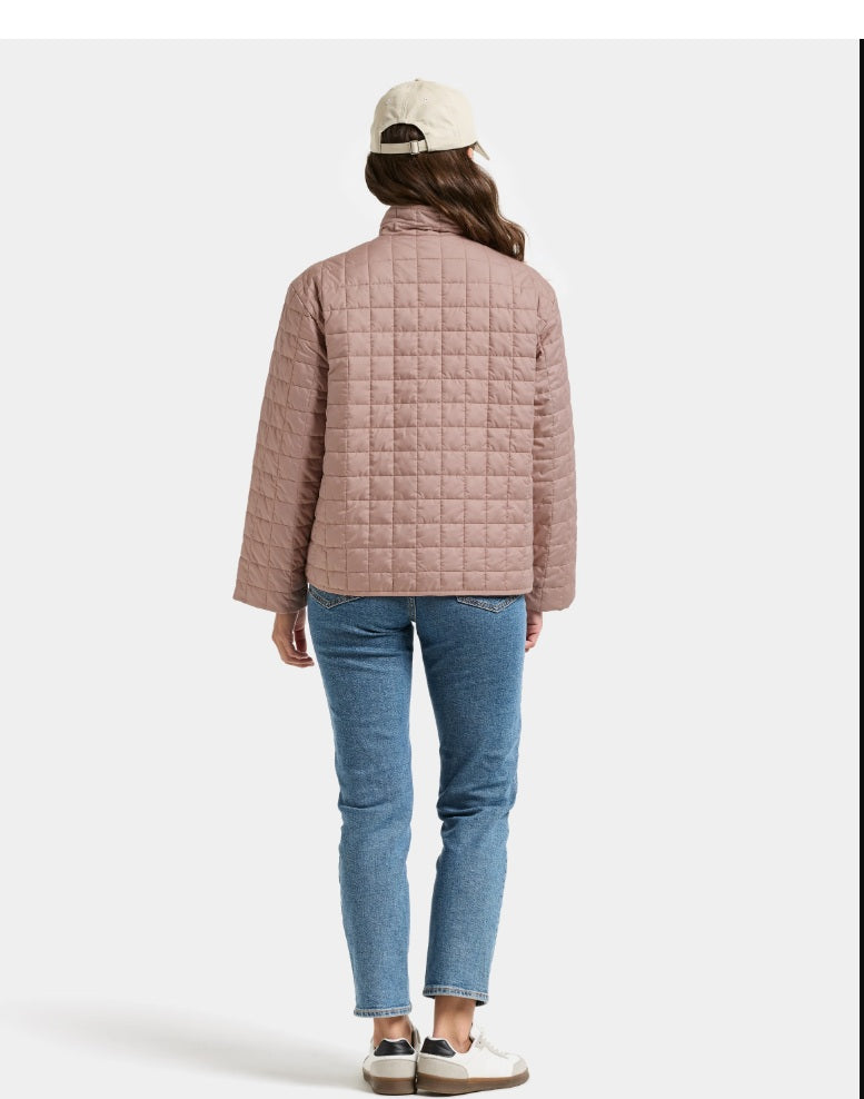 Didriksons naisten tikkitakki Alba WNS JKT, vaaleanpunainen