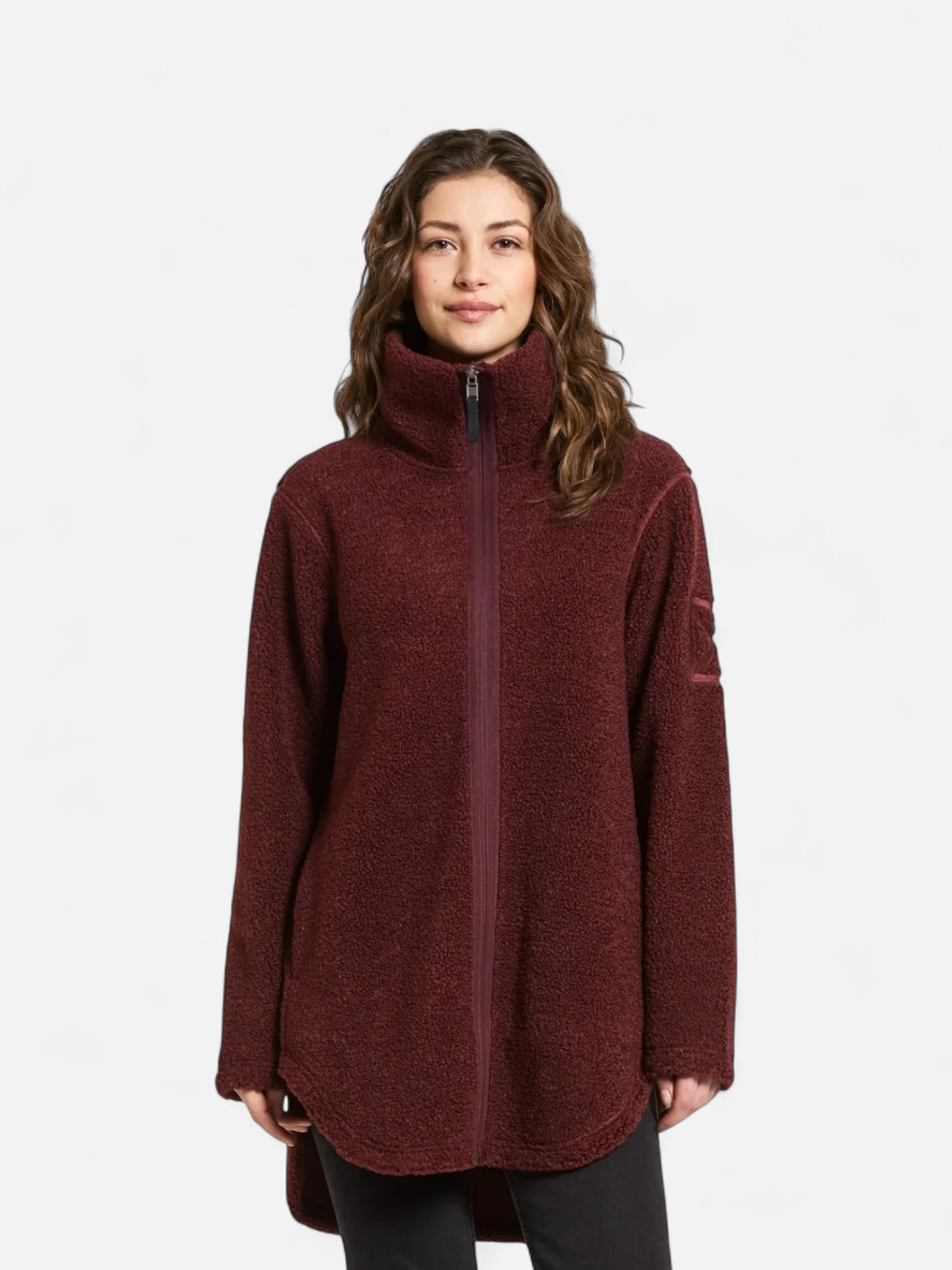 Didriksons naisten fleece, UMI WNS FZ 3 Viininpunainen - Kekäle.fi