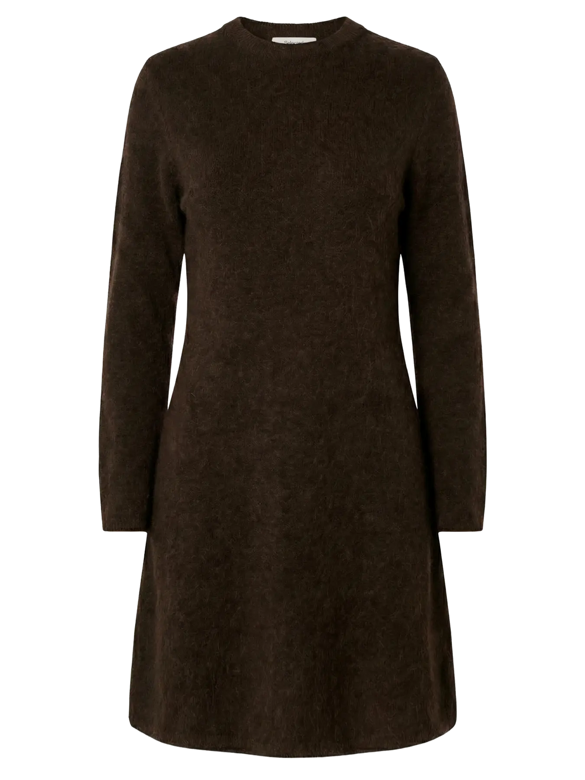 Selected Women naisten neulemekko Lulu Brushed LS Knit O-Neck, Delicioso Melange