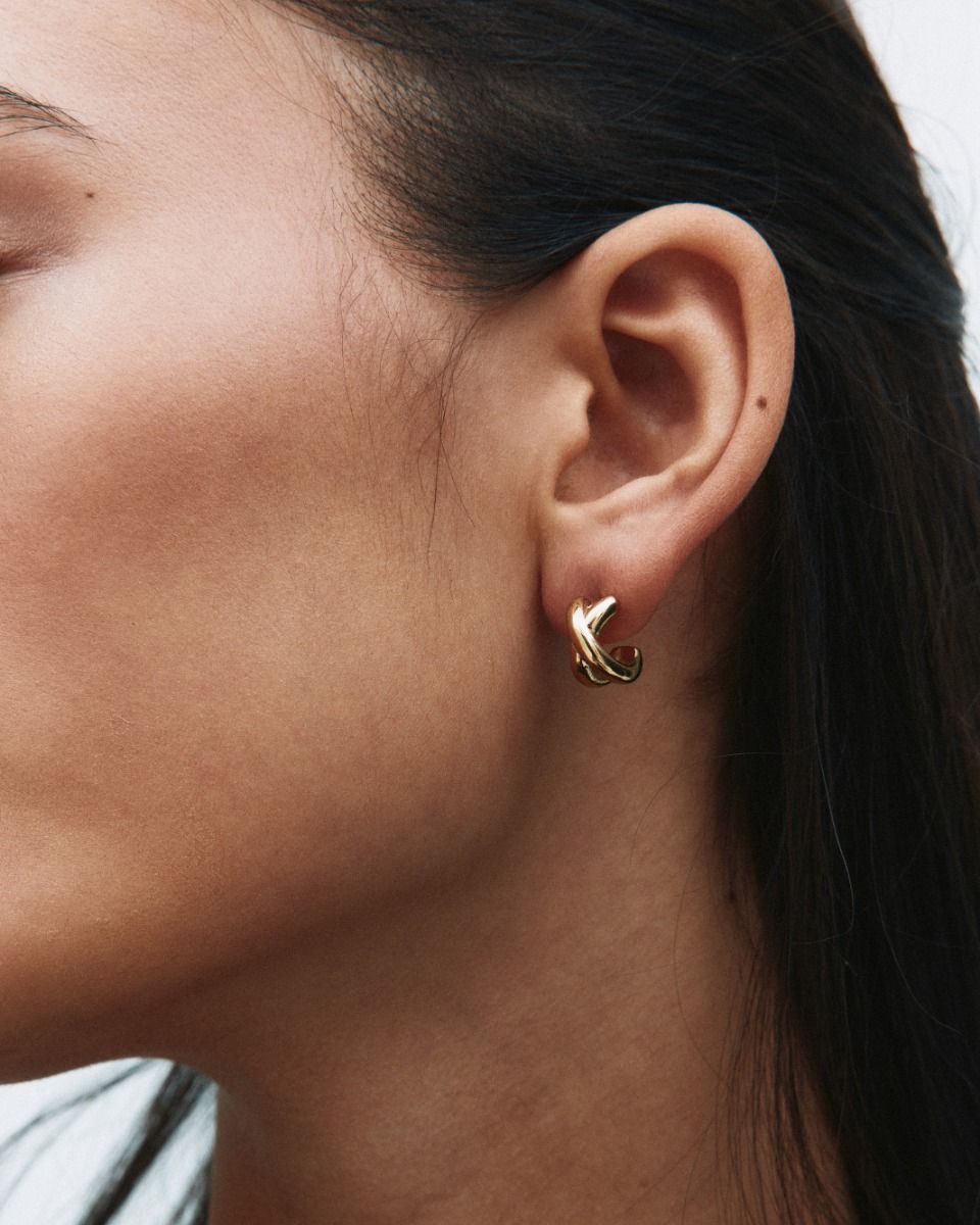 Edblad naisten korvakorut Alexa Hoops S, Gold