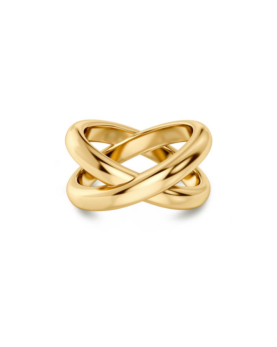 Edblad naisten sormus Alexa Ring L, Gold pleated
