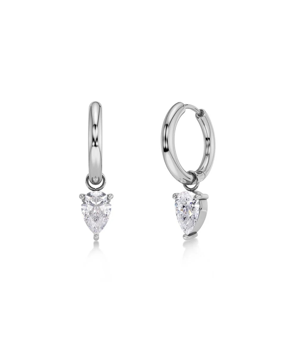 Edblad naisten korvakorut Arrow Hoops, Silver
