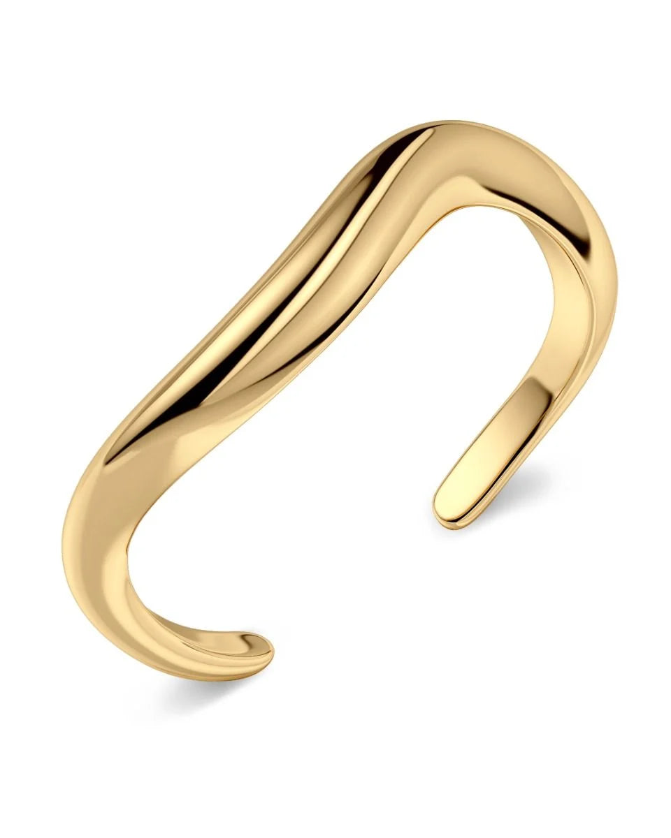 Edblad rannekoru Azura Bangle, Gold Pleated
