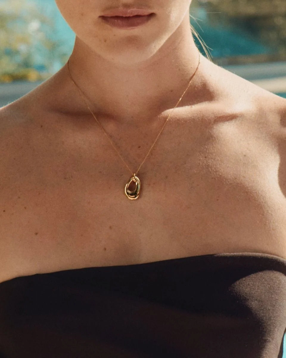 Edblad kaulakoru Azura Necklace S, Gold Pleated