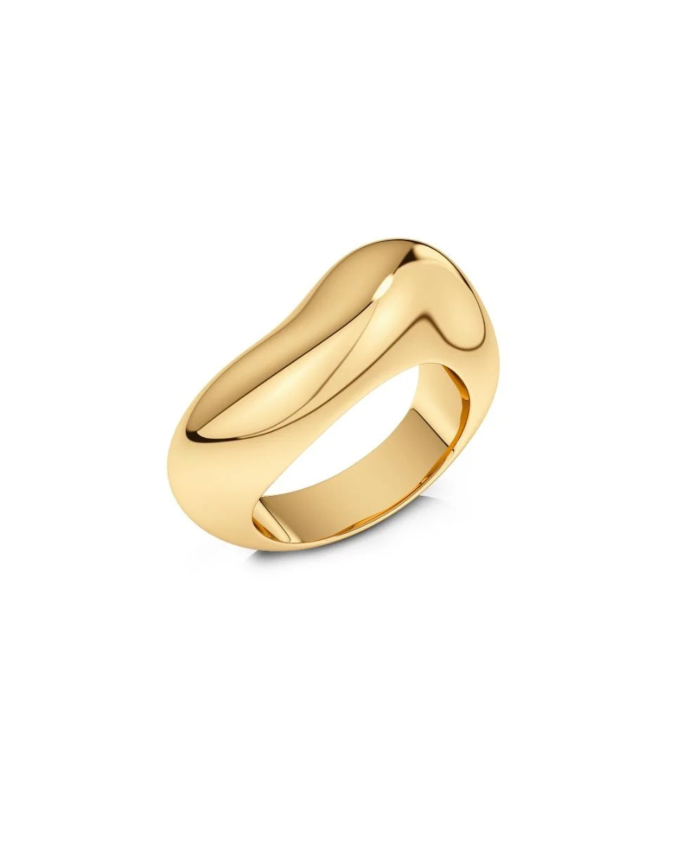 Edblad sormus Azura Ring, Gold pleated