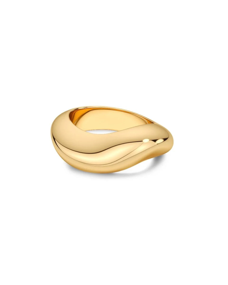 Edblad sormus Azura Ring, Gold pleated