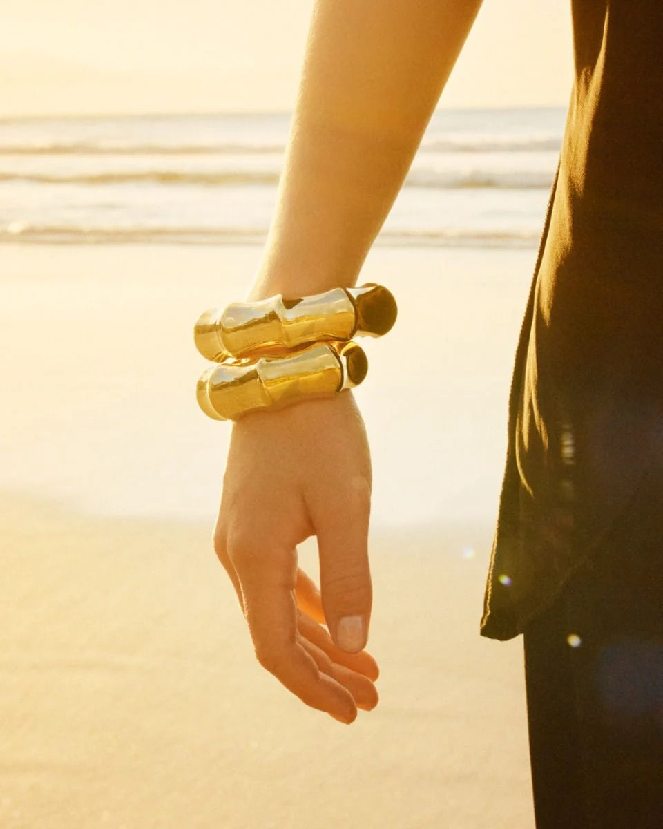 Edblad rannekoru, CANE BANGLE GOLD Kullankeltainen