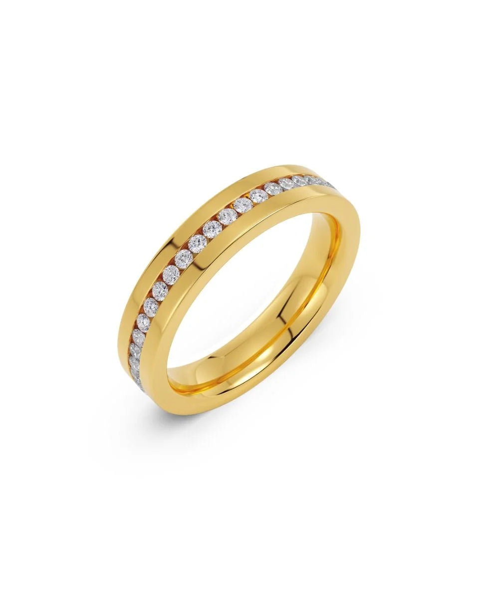 Edblad naisten sormus Josefin Ring, Gold pleated