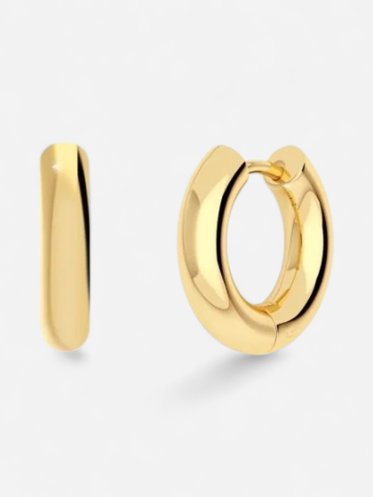Edblad korvakorut, CHUNKY HOOPS S GOLD 14mm Kullankeltainen - Kekäle.fi