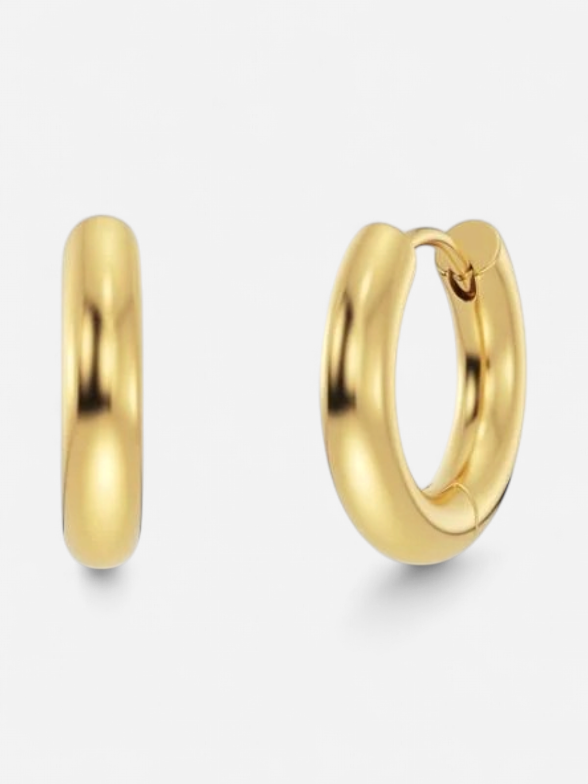 Edblad korvakorut, CHUNKY HOOPS L GOLD 16mm Kullankeltainen - Kekäle.fi