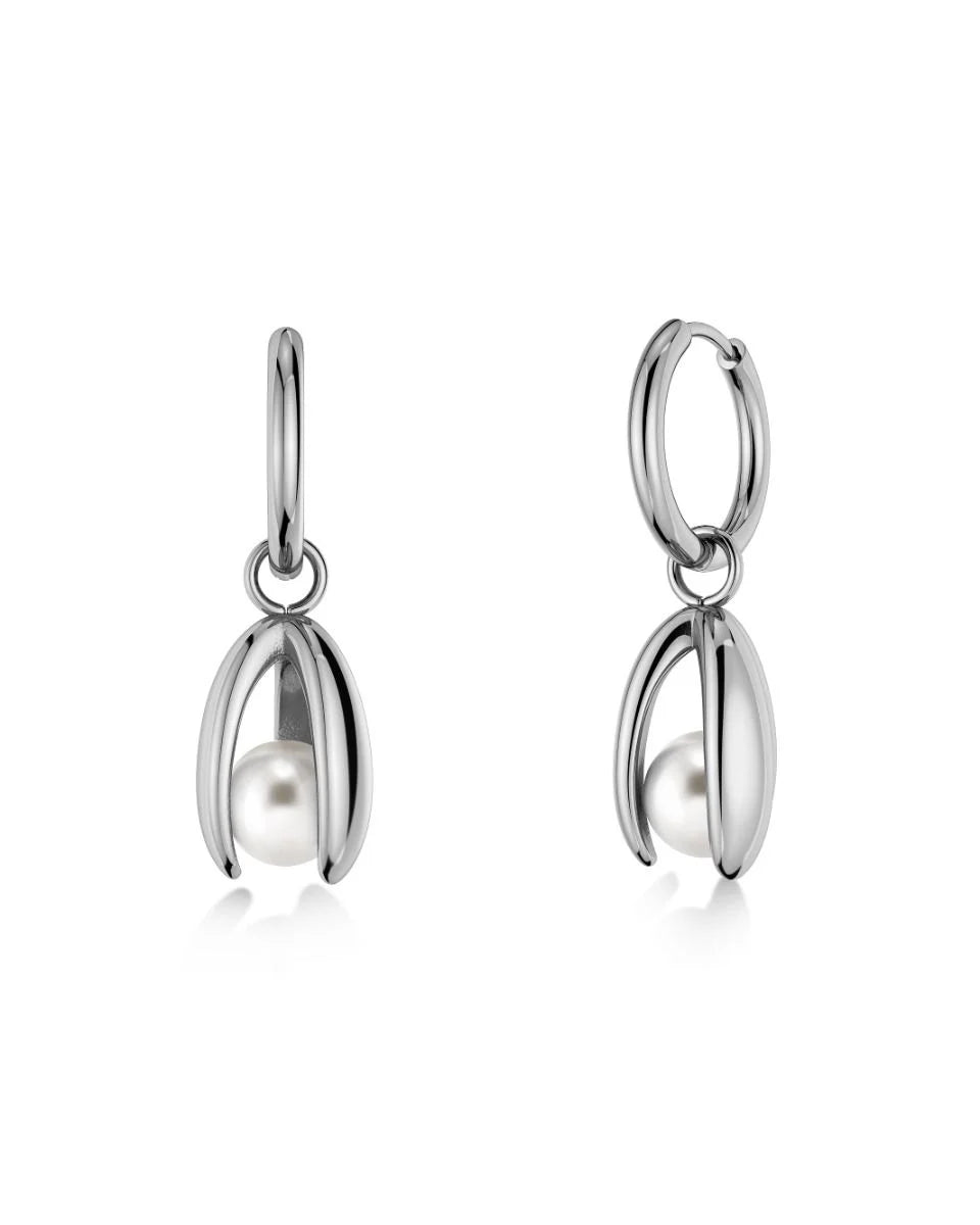 Edblad naisten korvakorut Moonrave Hoops L, Silver