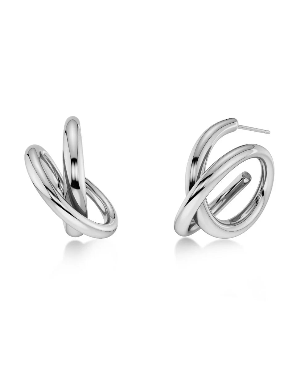 Edblad naisten korvakorut Nouveau Hoops, Silver