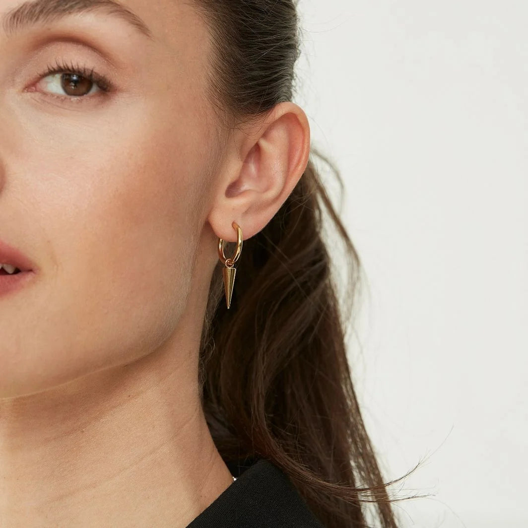 Edblad PEAK HOOPS KULLATUT korvakorut Kullankeltainen