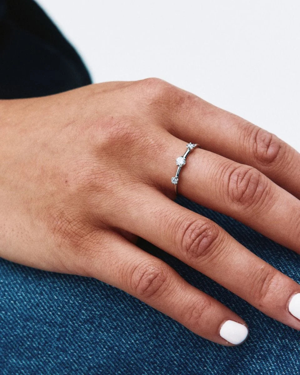 Edblad sormus Teeny Ring Steel, Stainless steel