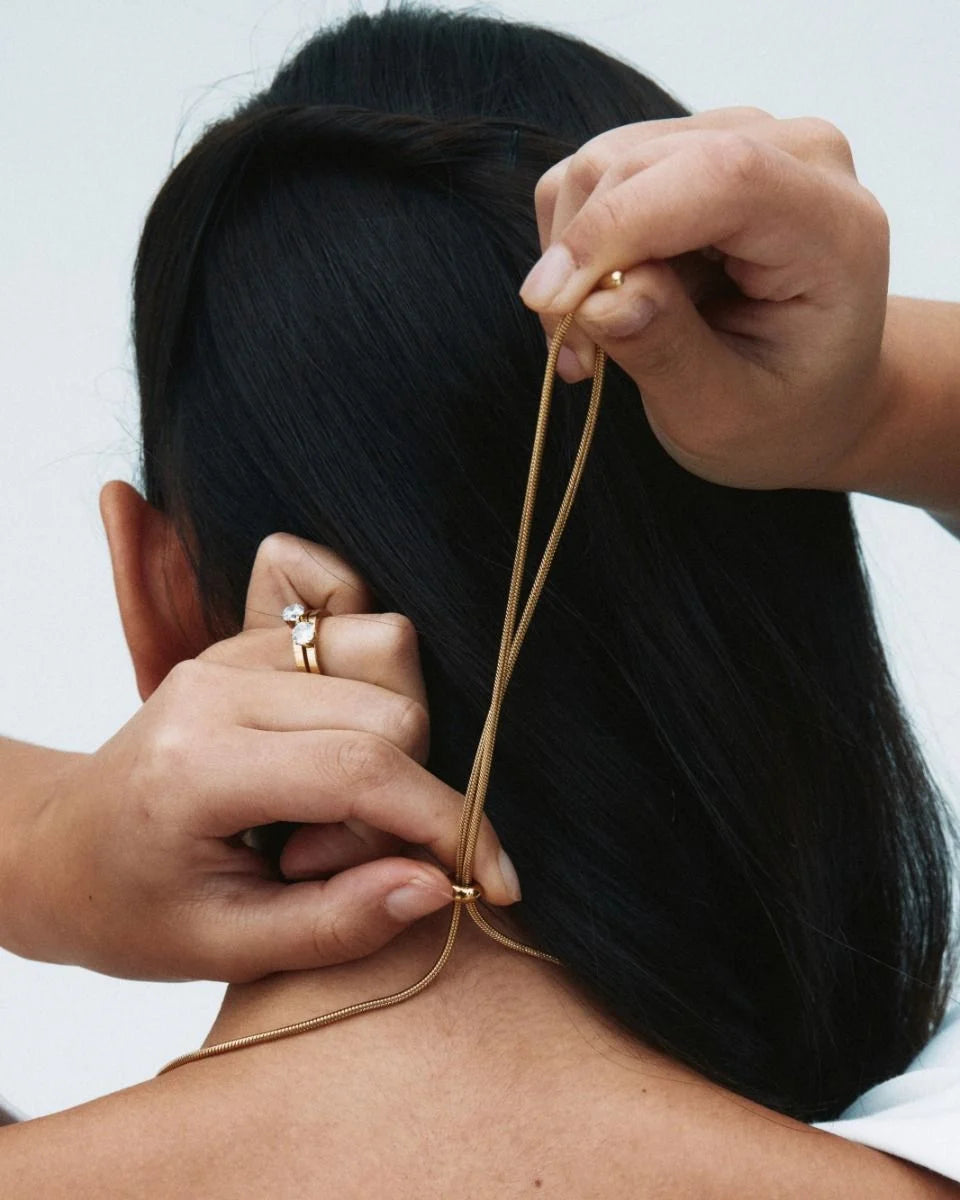 Edblad kaulakoru Wildflower Necklace, Gold pleated