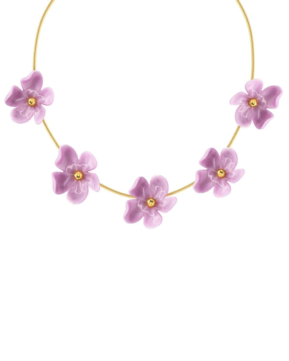 Edblad kaulakoru Wildflower, Gold pleated