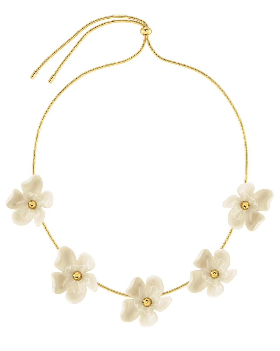 Edblad kaulakoru Wildflower Necklace, Gold pleated