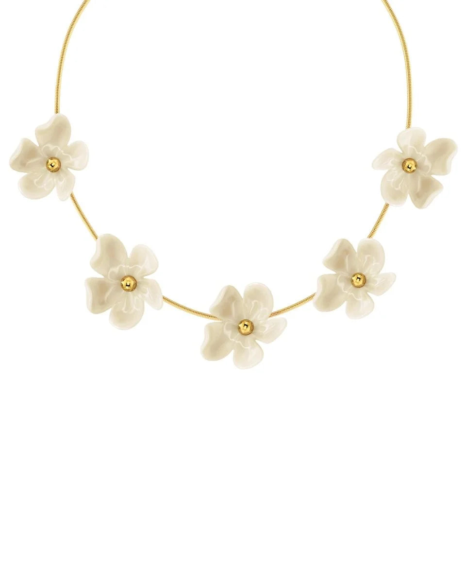 Edblad kaulakoru Wildflower Necklace, Gold pleated