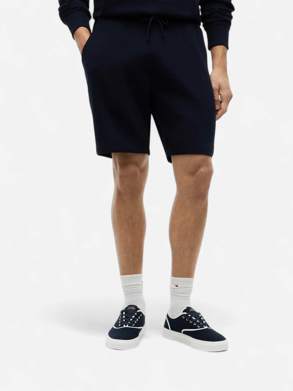 Tommy Hilfiger miesten shortsit Essential Terry Sweatshort, Tummansininen - Kekäle.fi