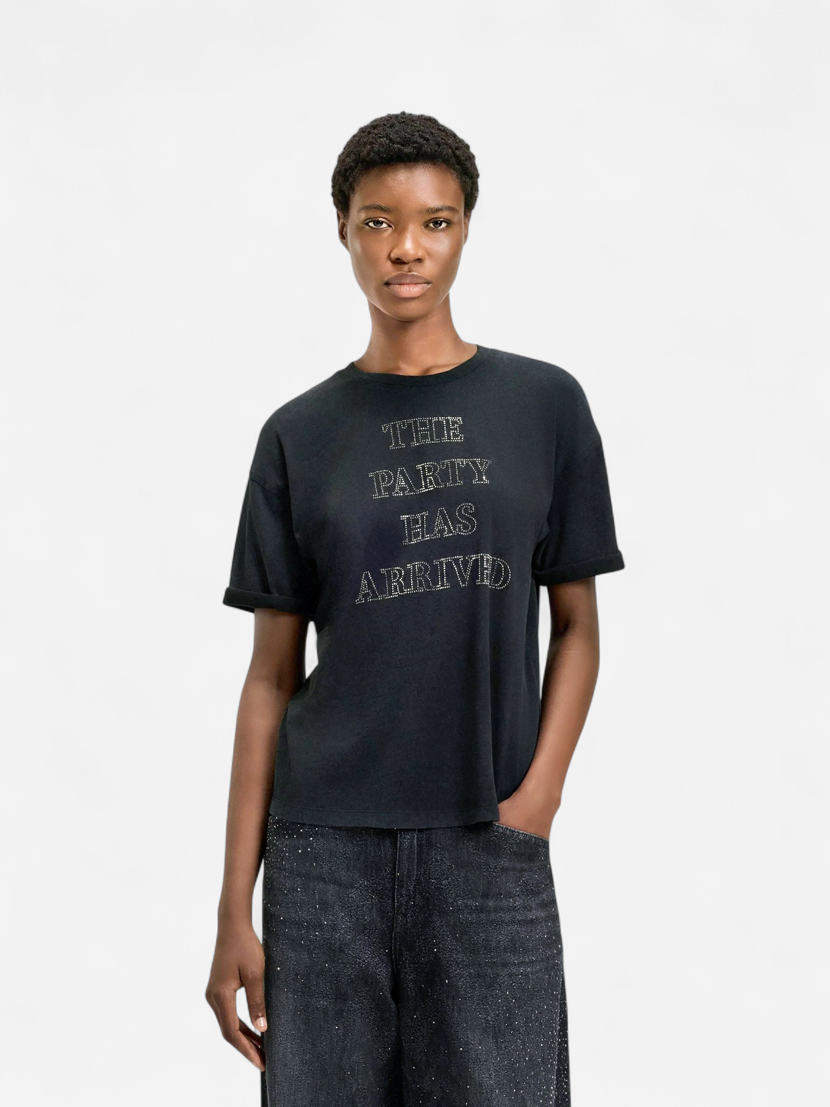 BOSS Orange naisten t-paita EVI T-SHIRT, musta - Kekäle.fi