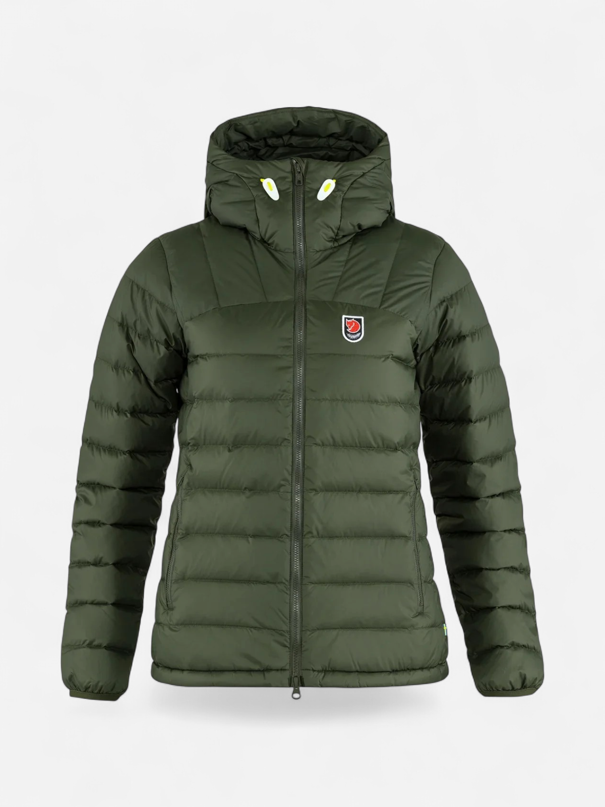 Expedition Pack Down Hoodie W TUMMANVIHREÄ - Kekäle.fi