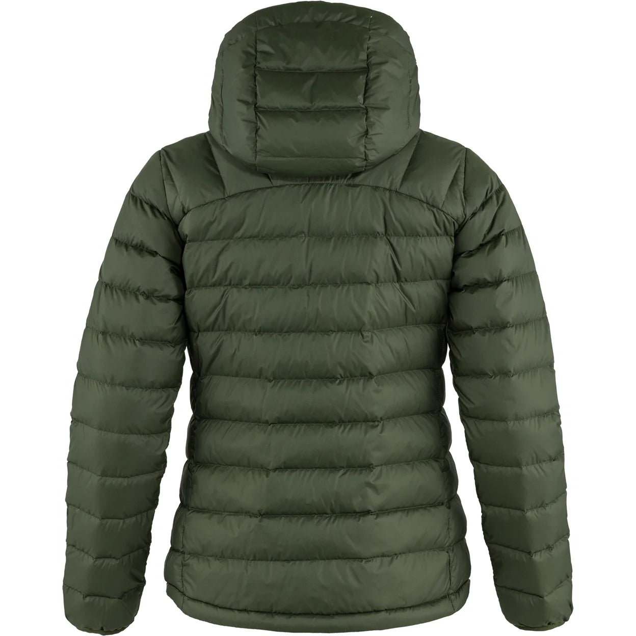 Fjällräven naisten untuvatakki Expedition Pack Down Hoodie, tummanvihreä