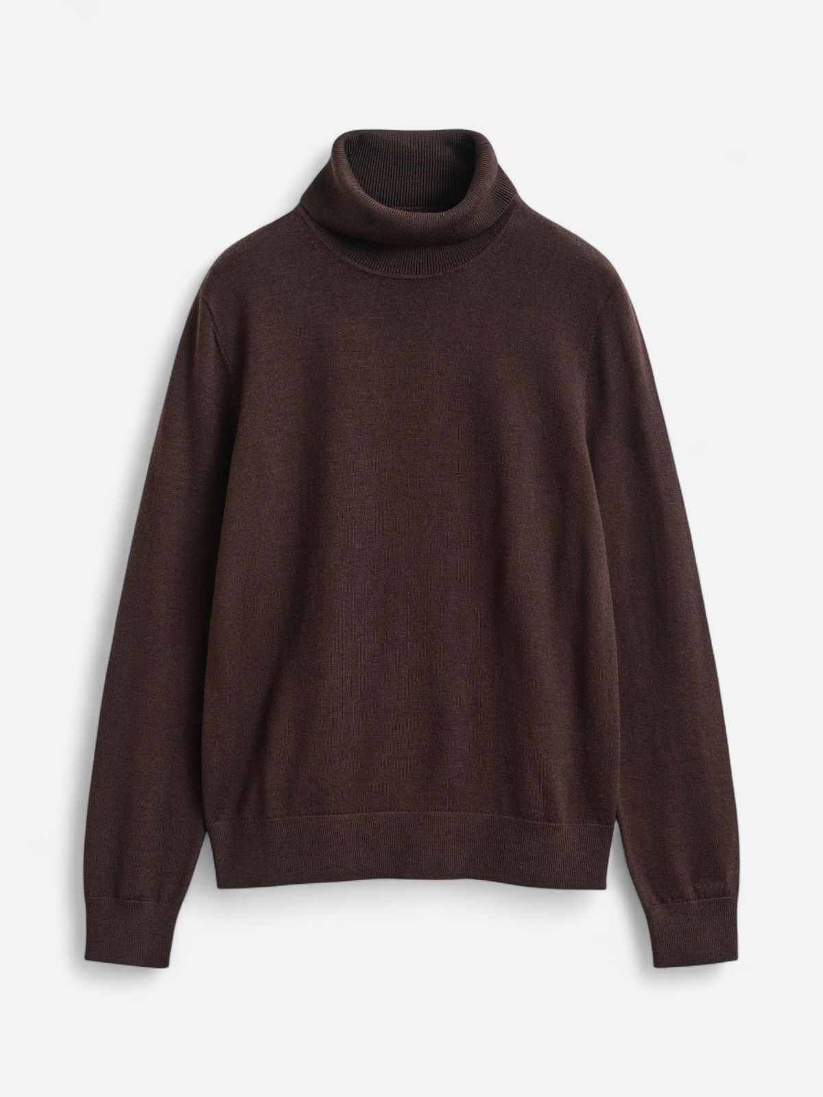 EXTRAFINE MERINO WOOL TURTLENECK TUMMANRUSKEA - Kekäle.fi