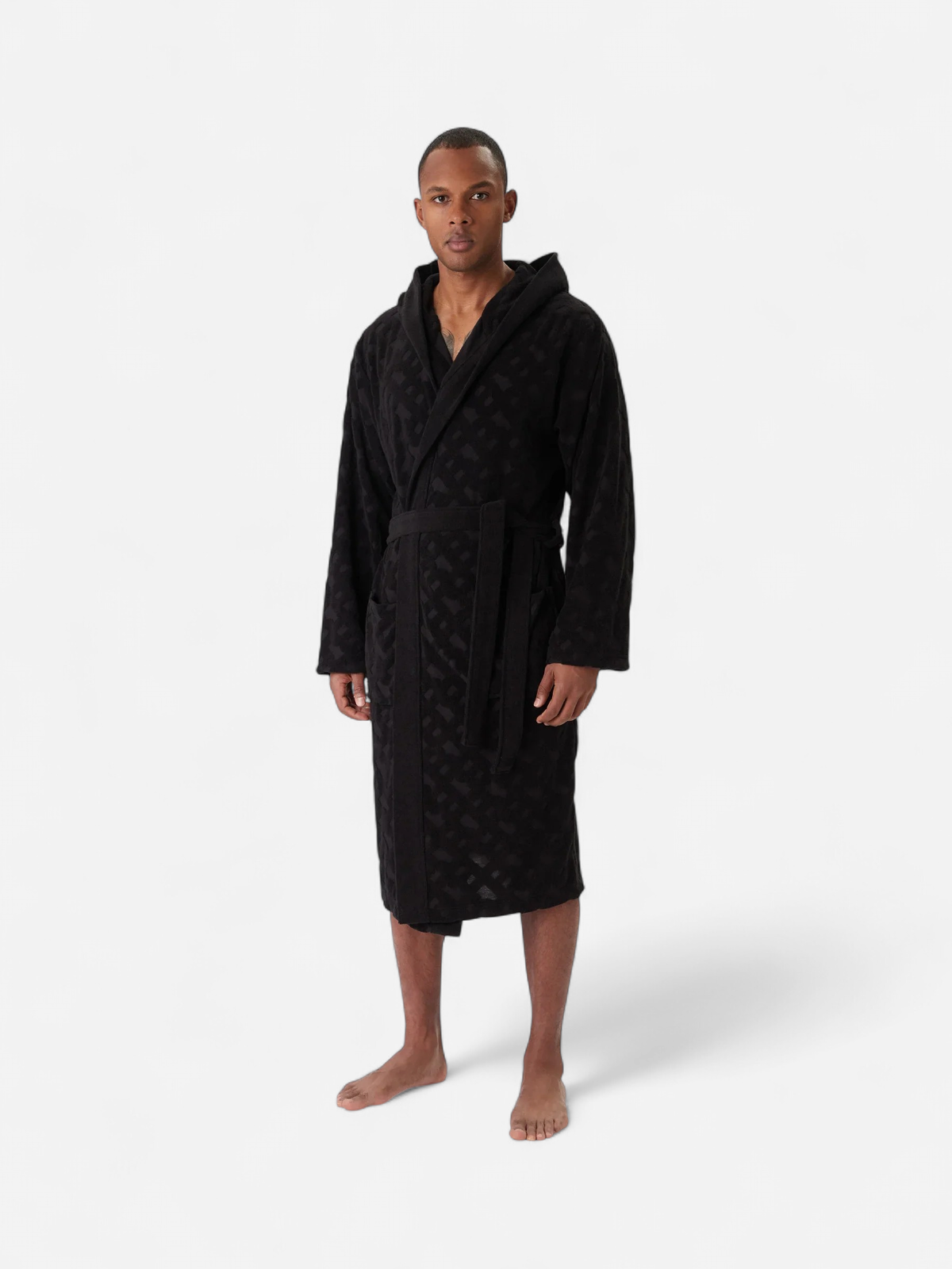 BOSS miesten kylpytakki Fashion Robe, musta - Kekäle.fi