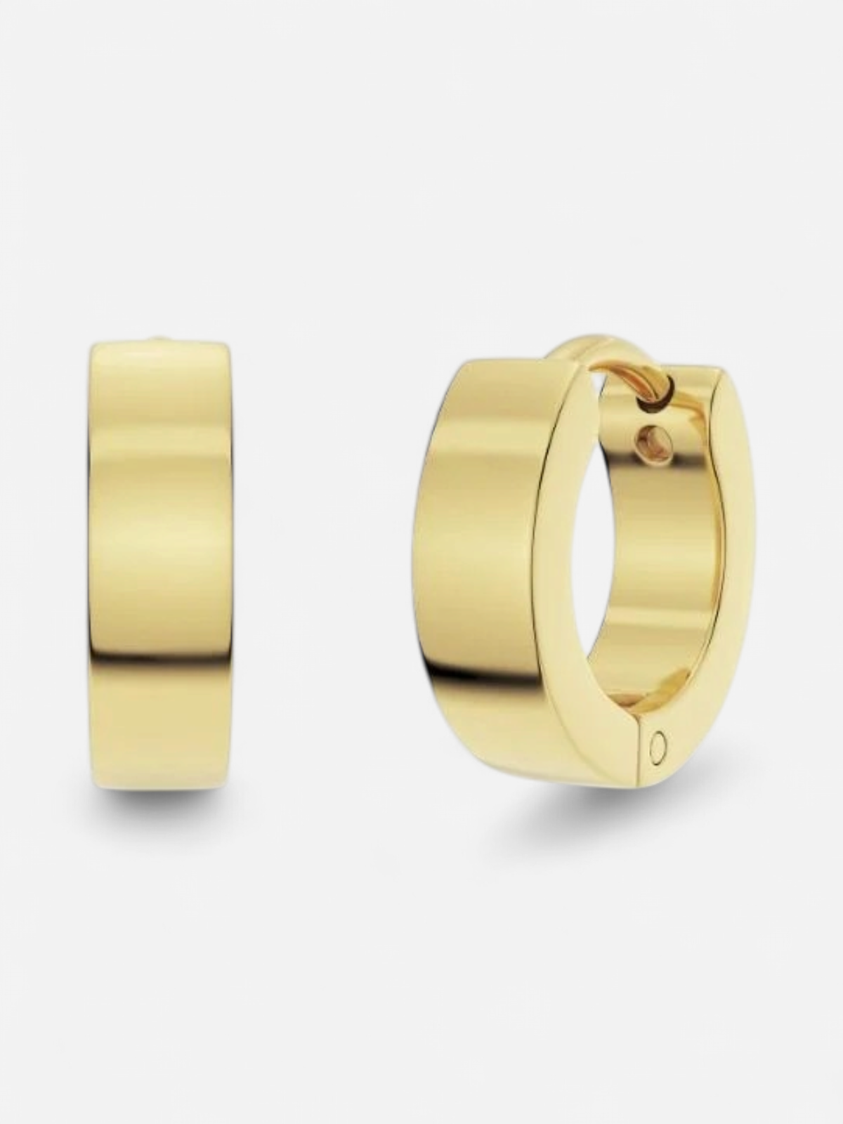 Edblad korvakorut Fave Hoops Gold, Gold pleated - Kekäle.fi