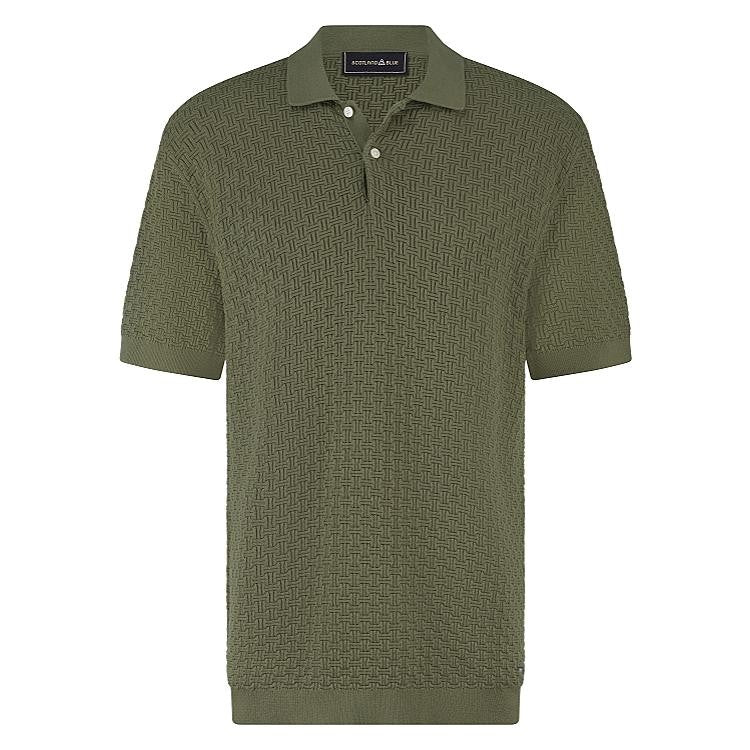 Born with Appetite miesten pikeepaita Knit Polo, vihreä