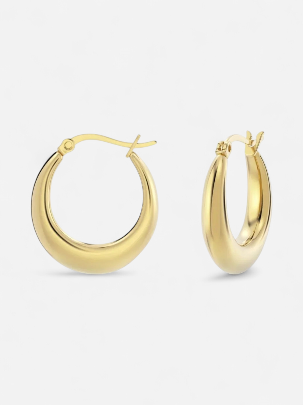 Edblad naisten korvakorut Flow Hoops S, Gold pleated - Kekäle.fi