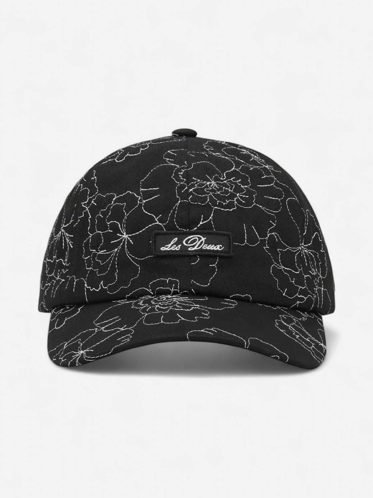 Les Deux lippis Flower Aoe Dad Cap, musta kuosi - Kekäle.fi