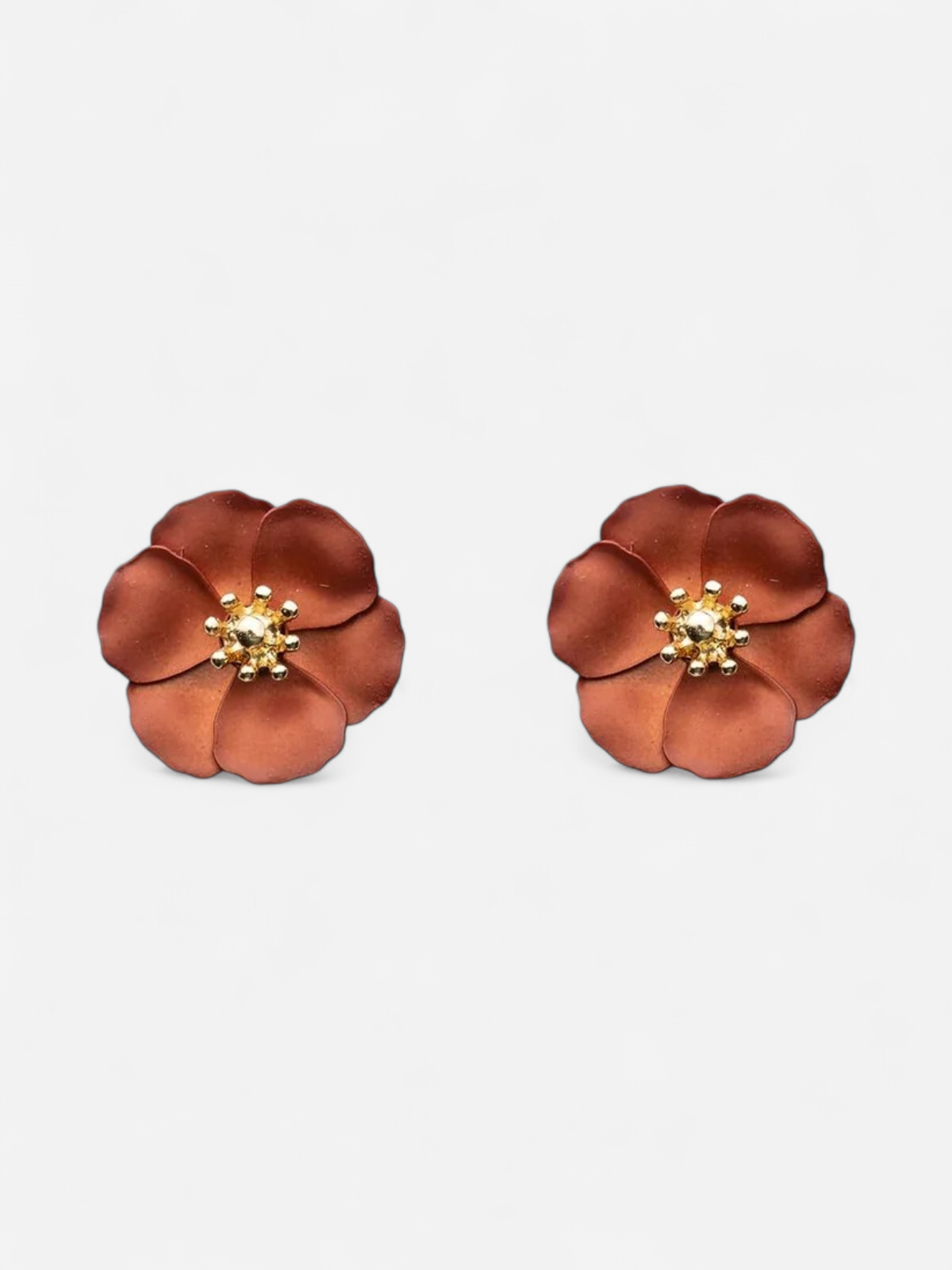 Bow19 korvakorut Flower Small Earring, Poltettu oranssi - Kekäle.fi