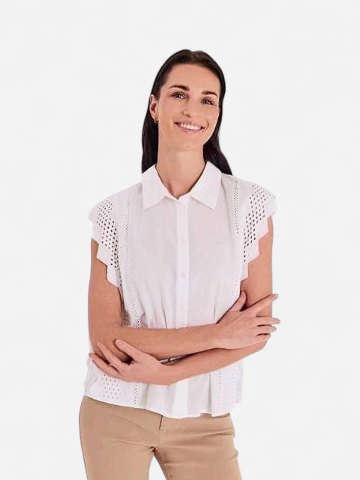 FQBINA-BLOUSE Brilliant white - Kekäle.fi