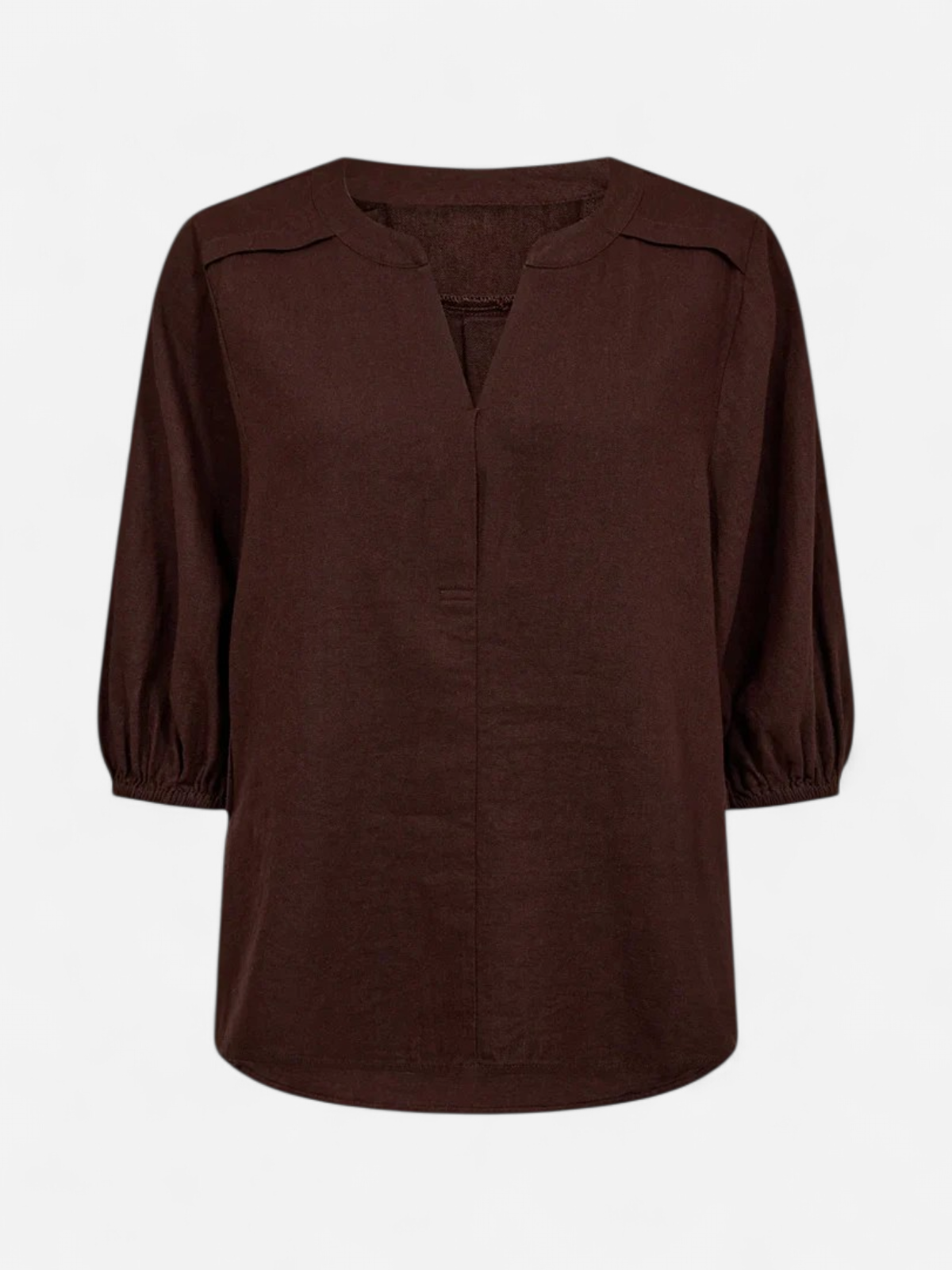 Freequent naisten pusero FQLava Blouse, tummanruskea - Kekäle.fi