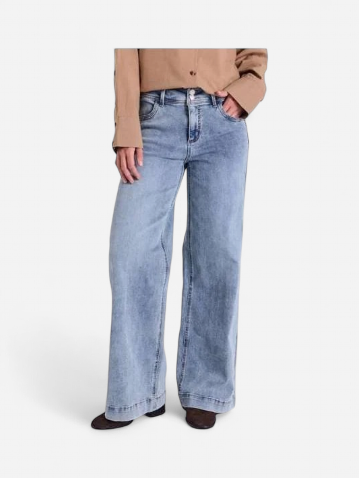 Freequent naisten farkut FQLopez Jeans, Light Blue Denim - Kekäle.fi