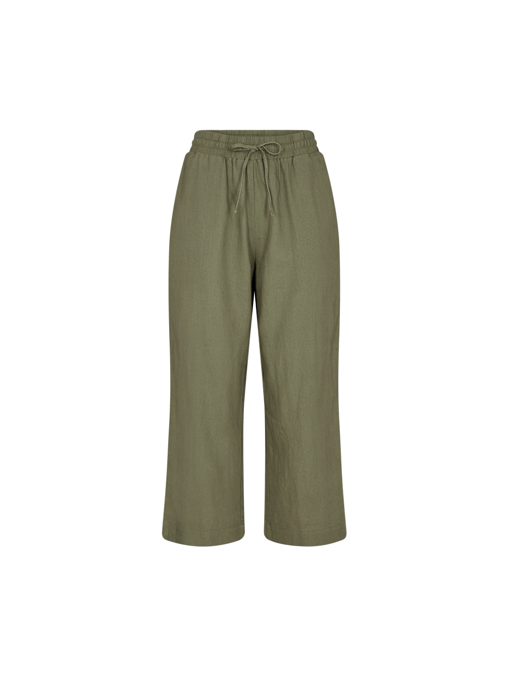 freequent-naisten-housut-la-pant-7-8-linen-armeijanvihrea-1
