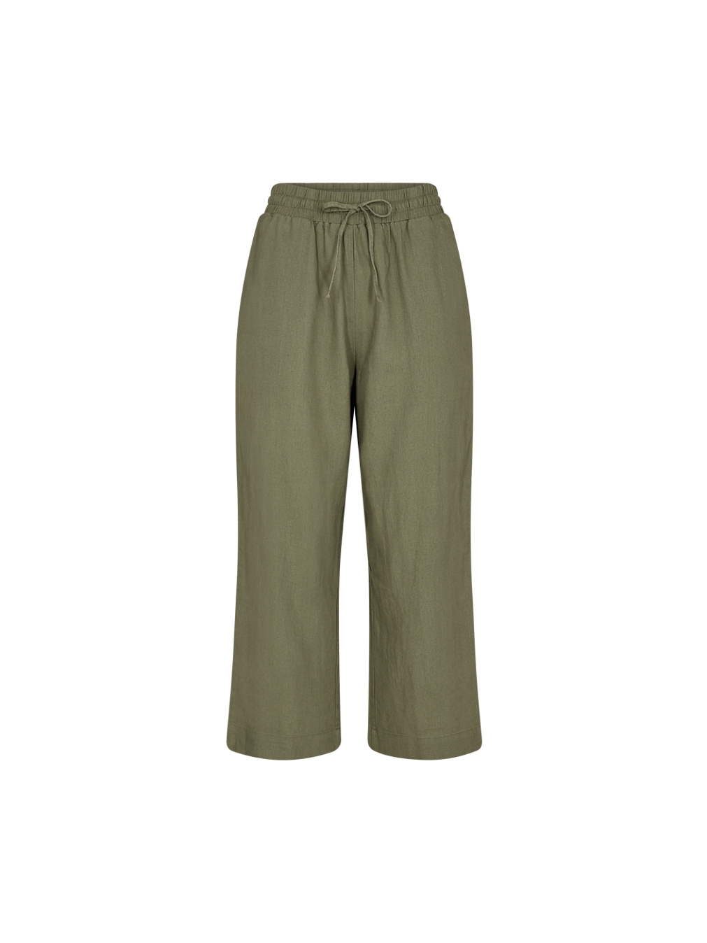 freequent-naisten-housut-la-pant-7-8-linen-armeijanvihrea-1