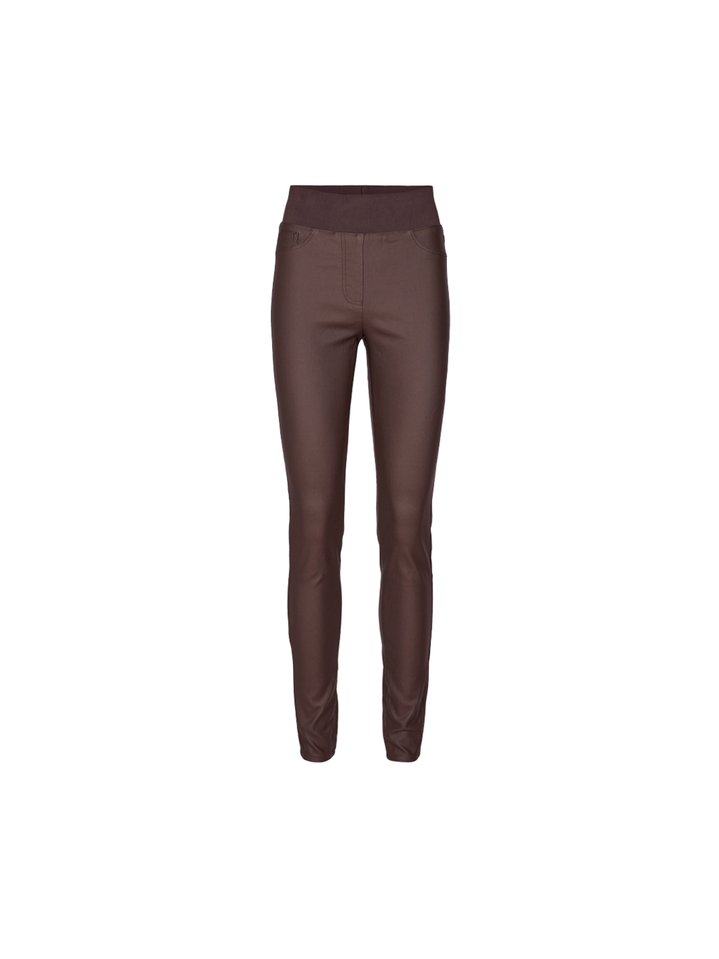 freequent-naisten-housut-shantal-power-pants-tummanruskea-1