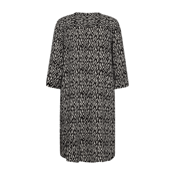 freequent-naisten-mekko-adna-dress-mustavalkoinen-2