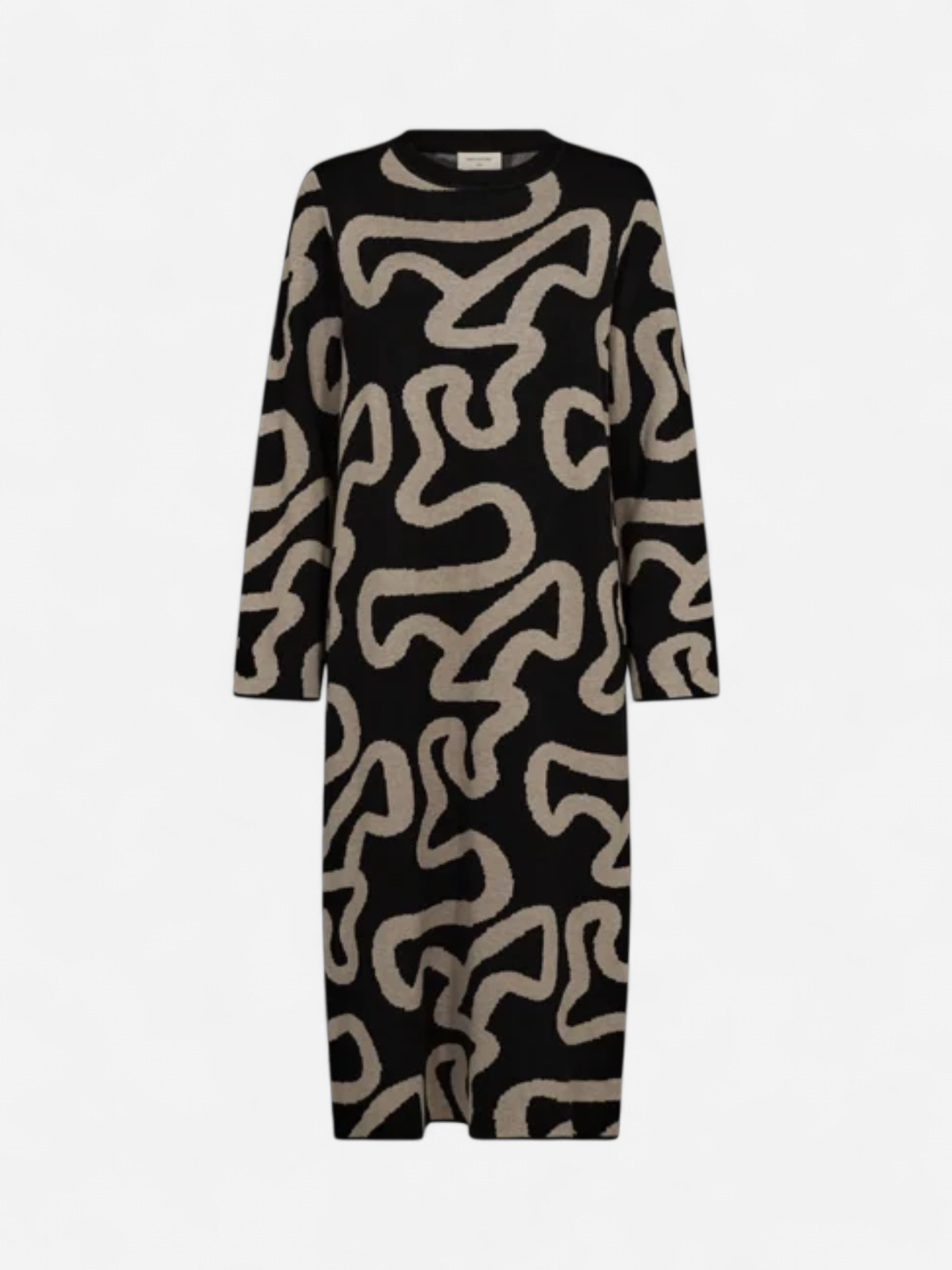 Freequent Naisten Mekko, ANI DRESS Musta Kuosi - Kekäle.fi