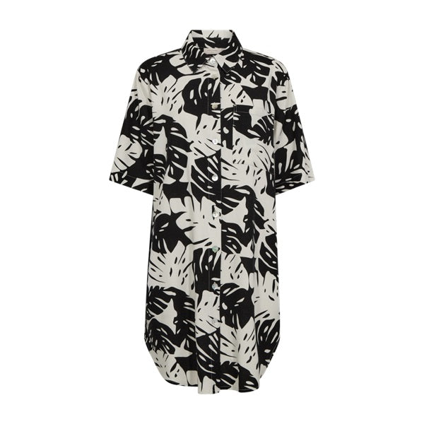 freequent-naisten-mekko-lavisco-shirtdress-musta-kuosi-1