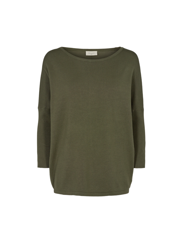 freequent-naisten-neule-jone-plain-armeijanvihrea-1