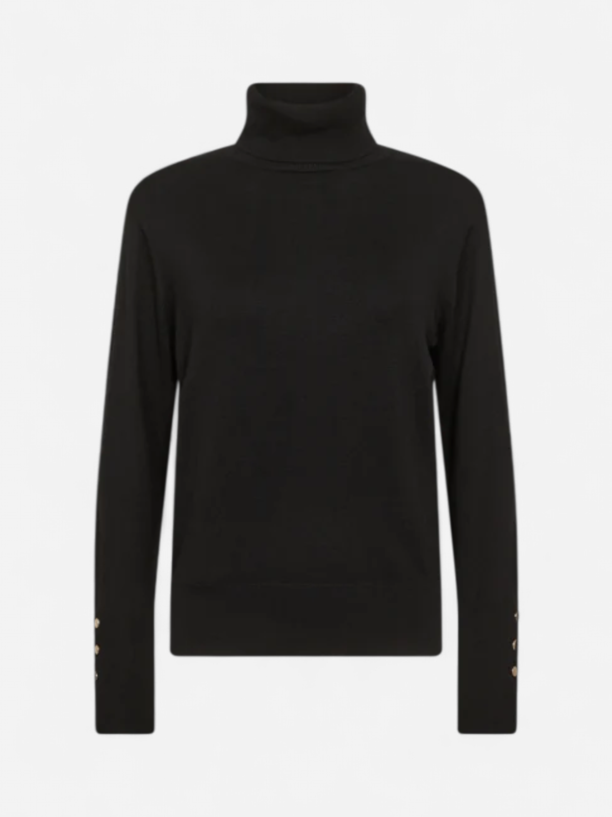 Freequent Naisten Neule, KATIE PULLOVER ROLLNECK Musta - Kekäle.fi