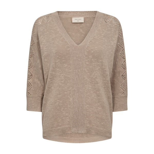 freequent-naisten-neule-must-pu-vaalea-beige-1