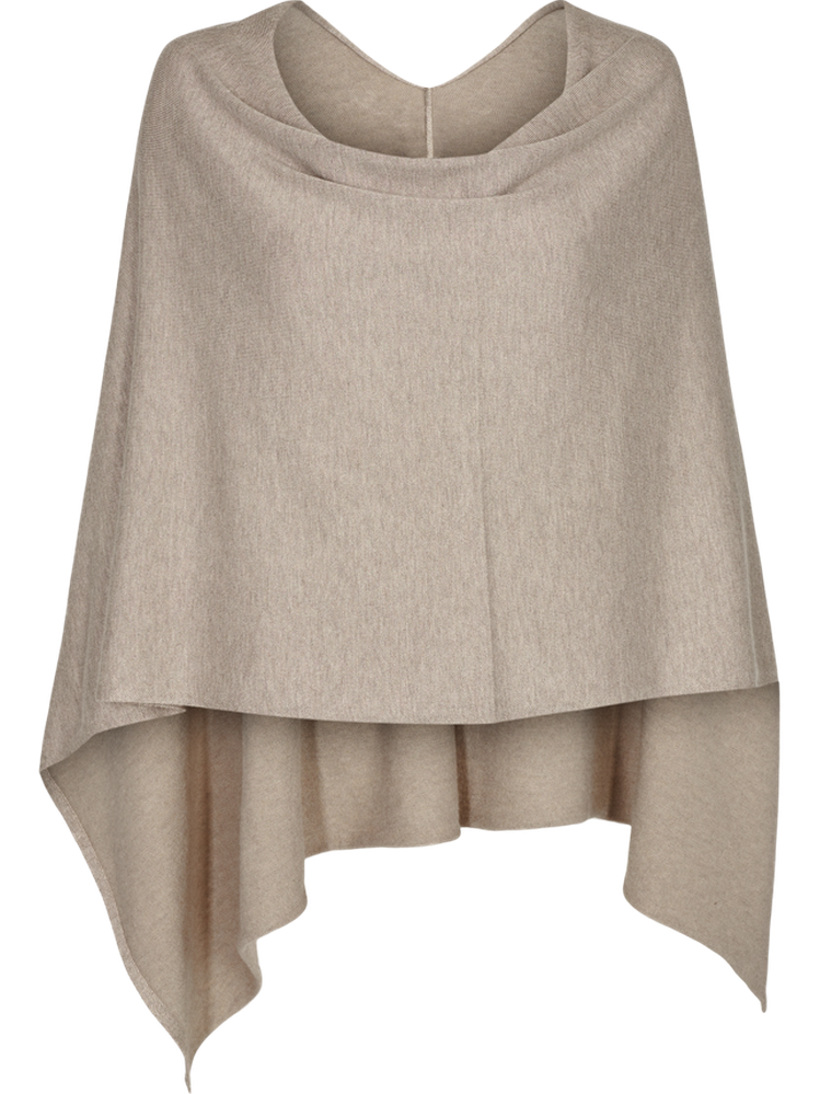 freequent-naisten-neuleponcho-claudisse-s-cape-harmaanruskea-1